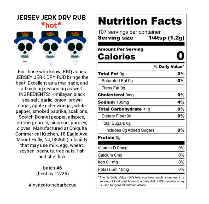 JERSEY JERK DRY RUB